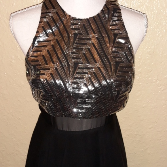 Speechless sparkly silver black dress Size 3 - Picture 2 of 6